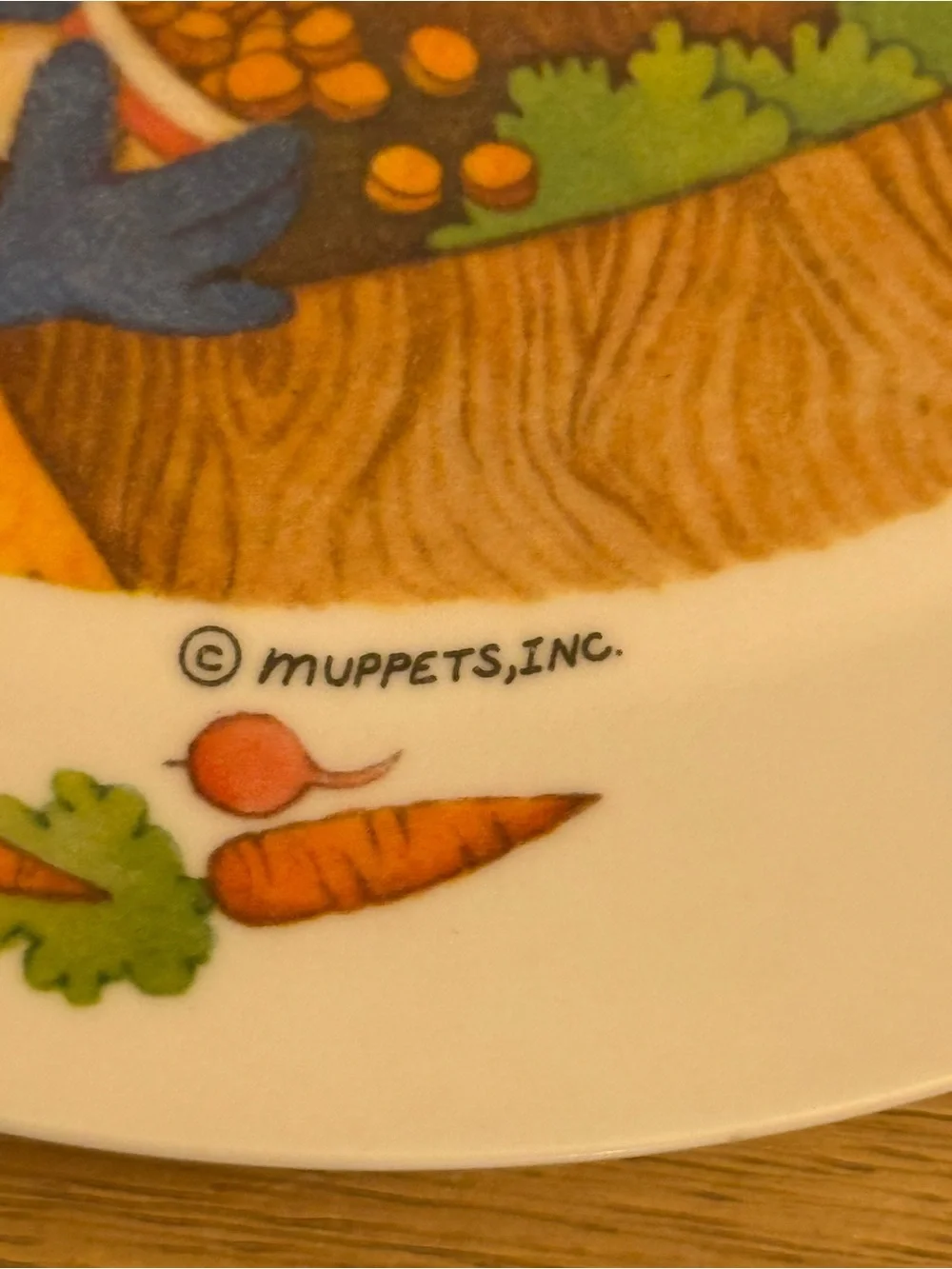 Vintage Sesame Street Muppets Plastic Dinner Plate Big Bird Grover CookieMonster